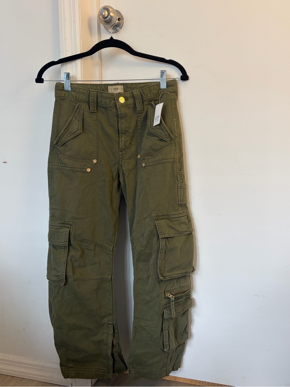 Cult Gaia x GAP Olive Green Cargo Pants for Kids - Utility Style